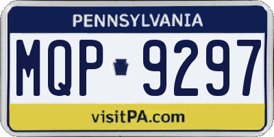 PA license plate MQP9297