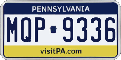 PA license plate MQP9336