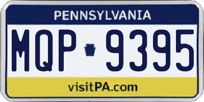 PA license plate MQP9395