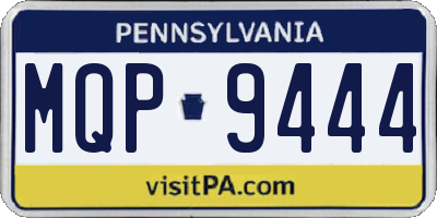 PA license plate MQP9444
