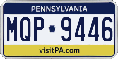 PA license plate MQP9446