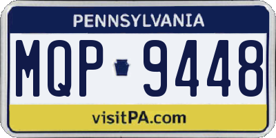 PA license plate MQP9448