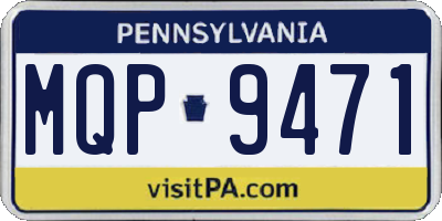 PA license plate MQP9471