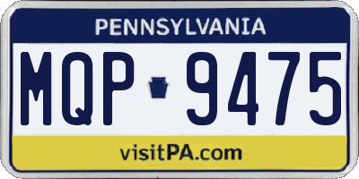 PA license plate MQP9475