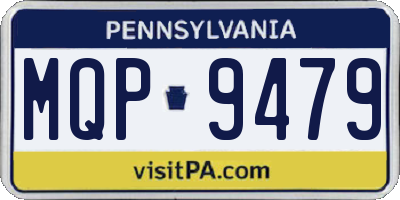 PA license plate MQP9479