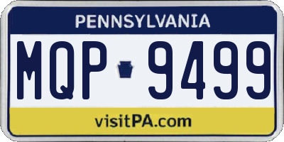 PA license plate MQP9499