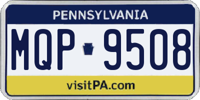 PA license plate MQP9508
