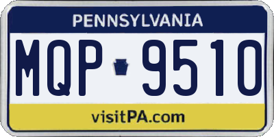 PA license plate MQP9510