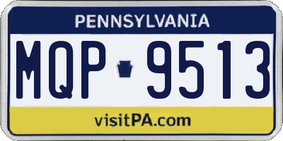 PA license plate MQP9513