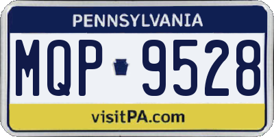 PA license plate MQP9528