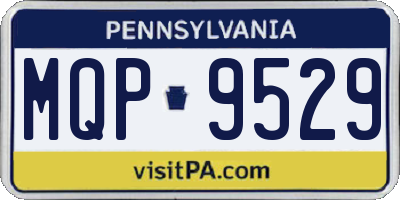 PA license plate MQP9529