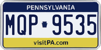 PA license plate MQP9535
