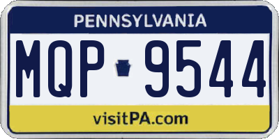 PA license plate MQP9544