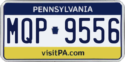 PA license plate MQP9556