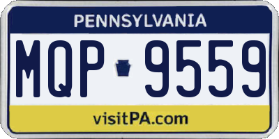 PA license plate MQP9559