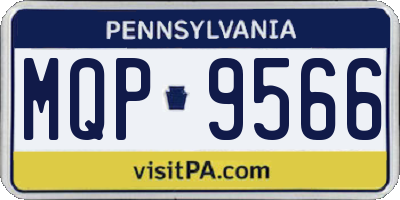PA license plate MQP9566