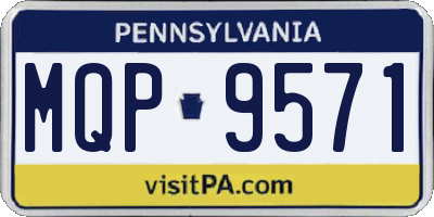 PA license plate MQP9571