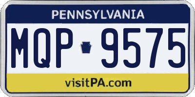 PA license plate MQP9575