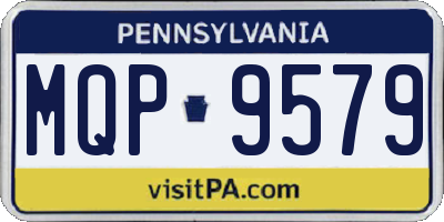 PA license plate MQP9579