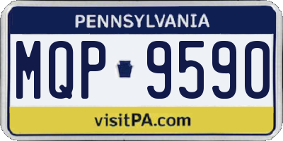 PA license plate MQP9590