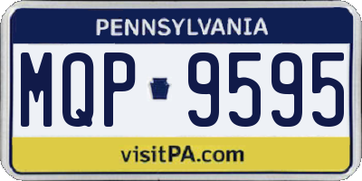 PA license plate MQP9595
