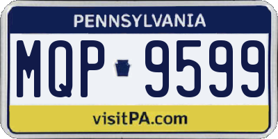 PA license plate MQP9599