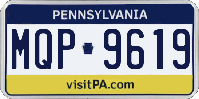 PA license plate MQP9619