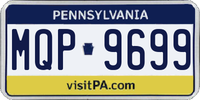 PA license plate MQP9699
