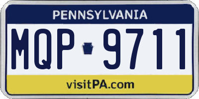 PA license plate MQP9711