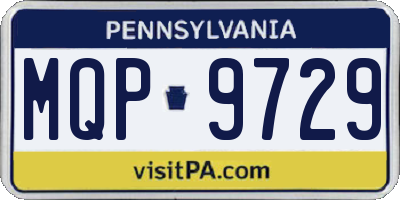 PA license plate MQP9729