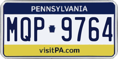 PA license plate MQP9764