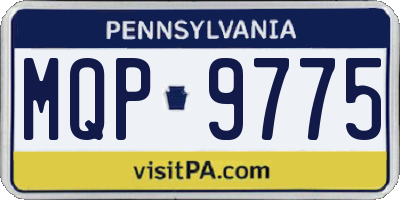 PA license plate MQP9775