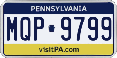 PA license plate MQP9799