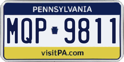 PA license plate MQP9811