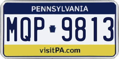 PA license plate MQP9813