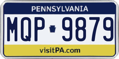 PA license plate MQP9879