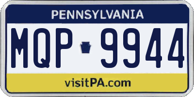 PA license plate MQP9944