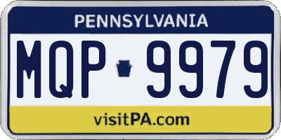 PA license plate MQP9979