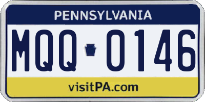 PA license plate MQQ0146