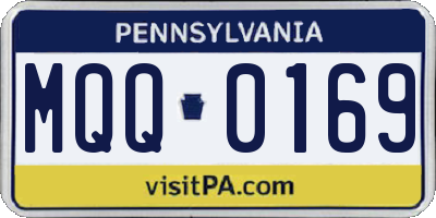 PA license plate MQQ0169