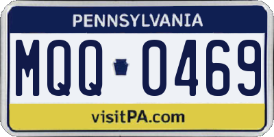 PA license plate MQQ0469