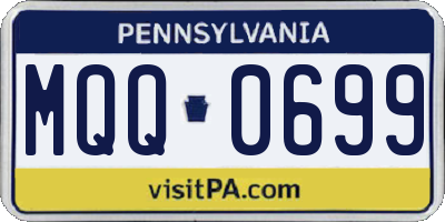 PA license plate MQQ0699
