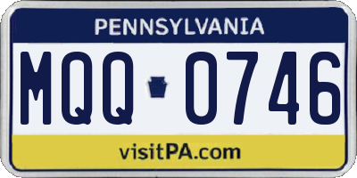 PA license plate MQQ0746