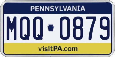 PA license plate MQQ0879