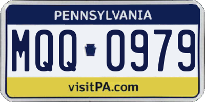 PA license plate MQQ0979