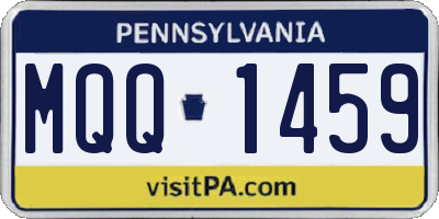 PA license plate MQQ1459