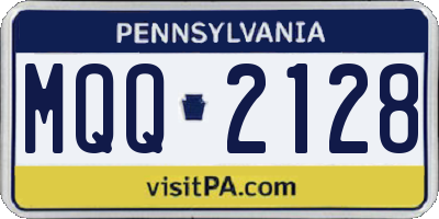 PA license plate MQQ2128