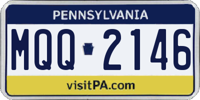 PA license plate MQQ2146