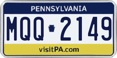 PA license plate MQQ2149