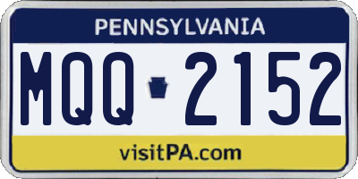 PA license plate MQQ2152